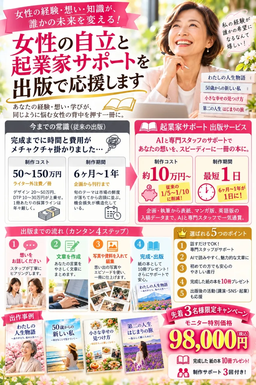 シニアサポートで人生を一冊の本に！モニター募集のお知らせ
